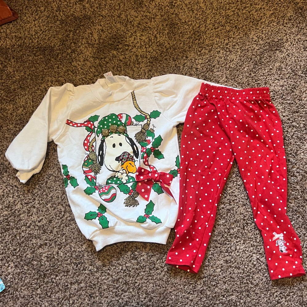 Vintage 90s Snoopy Set 4T 3T